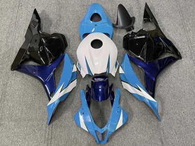 Carénage Moto Honda CBR600RR 2009-2012 - Blanc Bleu Noir Brillant Abordables
