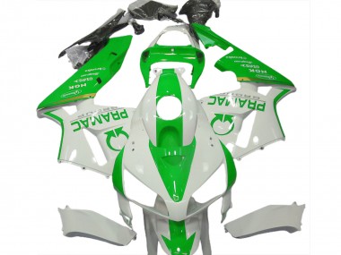 Carénages Moto Honda CBR600RR 2005-2006 - Blanc Vert Clair Pramac Abordables
