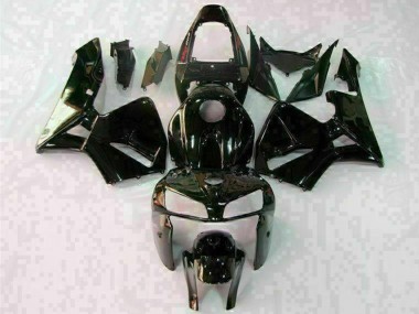 Carénages Moto Honda CBR600RR 2005-2006 - Noir Brillant Blanc Abordables