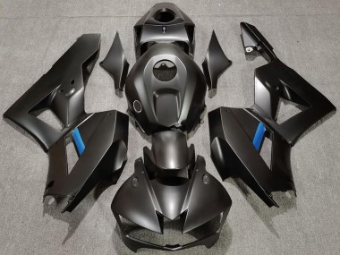 Carénages Moto Honda CBR600RR 2013-2023 - Noir Mat Bleu Clair Abordables