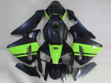 Carénages Moto Honda CBR600RR 2005-2006 - Noir Mat Vert Clair Abordables