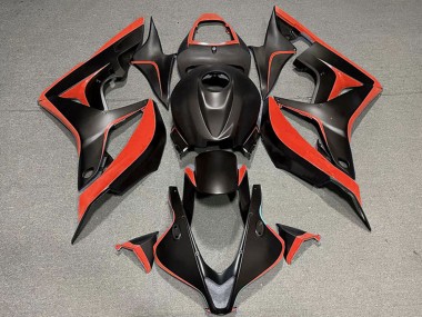 Carénage Moto Honda CBR600RR 2007-2008 - Rouge Noir Mat Abordables