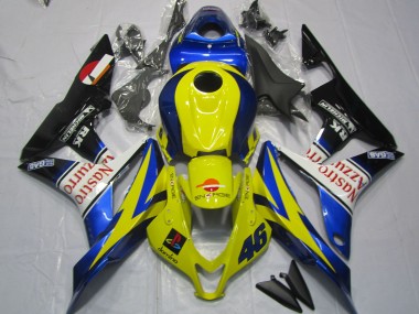 Carénages Moto Honda CBR600RR 2007-2008 - Jaune Bleu Blanc Noir Brillant Nastro Azzurro Abordables