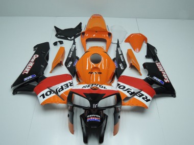 Carénages Moto Honda CBR600RR 2005-2006 - Orange Rouge Blanc Noir One Heart Repsol Abordables