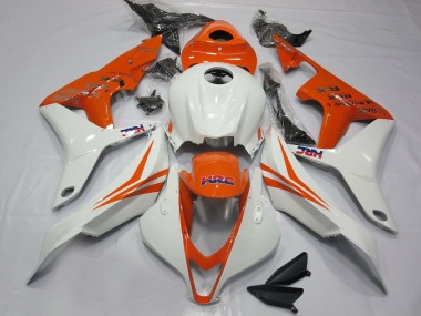 Carénages Moto Honda CBR600RR 2007-2008 - Blanc Orange HRC Abordables