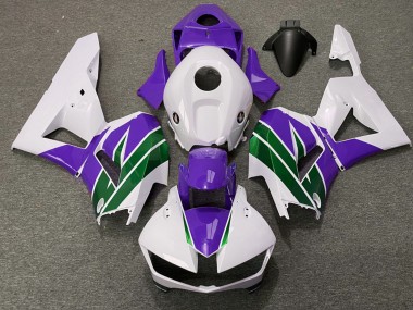 Carénages Moto Honda CBR600RR 2013-2023 - Blanc Violet Vert Abordables