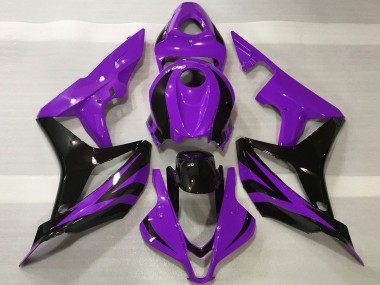 Carénages Moto Honda CBR600RR 2007-2008 - Violet Noir Brillant OEM Style Abordables