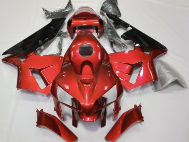Carénages Moto Honda CBR600RR 2005-2006 - Rouge Noir CBR Style Abordables