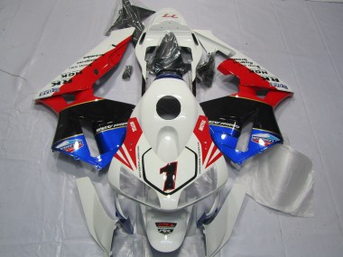 Carénages Moto Honda CBR600RR 2003-2004 - Blanc Rouge Bleu Noir Brillant EuroBet Abordables