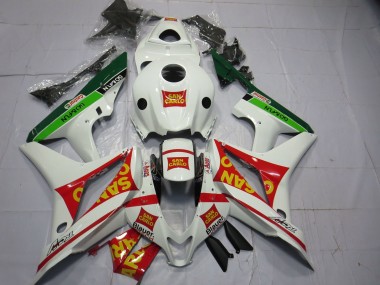 Carénages Moto Honda CBR600RR 2007-2008 - Blanc Rouge Vert Jaune San Carlo Abordables