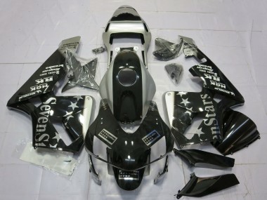 Carénages Moto Honda CBR600RR 2003-2004 - Argent Noir Brillant SevenStars Abordables