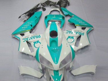 Carénages Moto Honda CBR600RR 2005-2006 - Blanc Teal Pramac Abordables