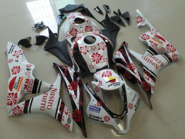 Carénages Moto Honda CBR600RR 2007-2008 - Blanc Rouge Noir Nastro Azzurro Abordables