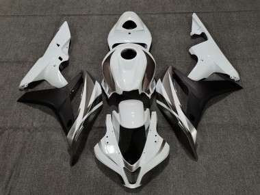 Carénages Moto Honda CBR600RR 2007-2008 - Blanc Noir Mat Abordables