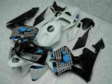 Carénages Moto Honda CBR600RR 2005-2006 - Blanc Noir Vert Abordables