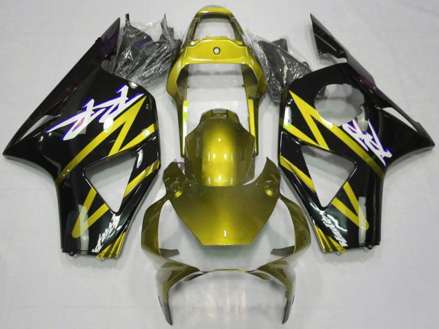 Carénages Moto Honda CBR954RR 2002-2003 - Electric Jaune Noir Brillant