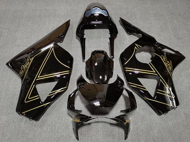 Carénages Moto Honda CBR954RR 2002-2003 - Noir Brillant Or