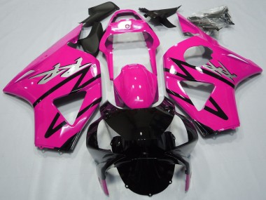 Carénage Moto Honda CBR954RR 2002-2003 - Rose Noir Brillant Abordables