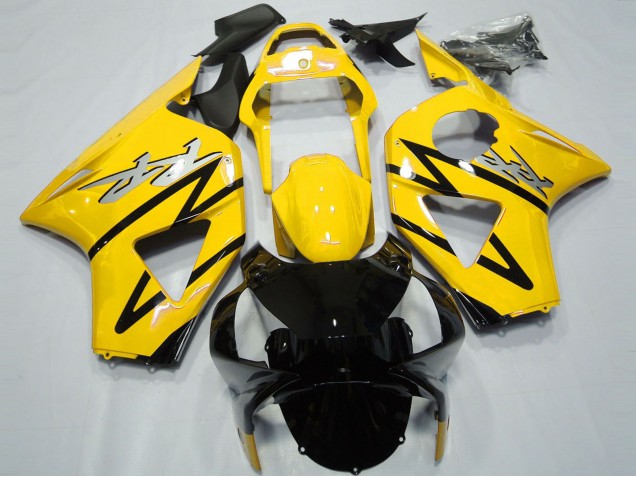 Carénages Moto Honda CBR954RR 2002-2003 - Jaune Noir Brillant CBR Style