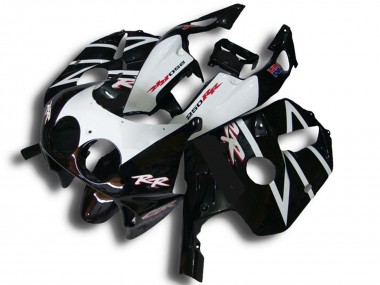 Carénages Moto Honda CBR250RR 1990-1998 - Noir Brillant Blanc RR Abordables