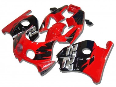 Carénages Moto Honda CBR250RR 1990-1998 - Rouge Noir Brillant Argent RR Abordables