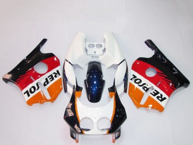 Carénages Moto Honda CBR250RR 1990-1998 - Orange Blanc Rouge Noir Brillant Repsol Abordables