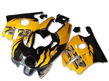 Carénages Moto Honda CBR250RR 1990-1998 - Jaune Noir Brillant RR Abordables
