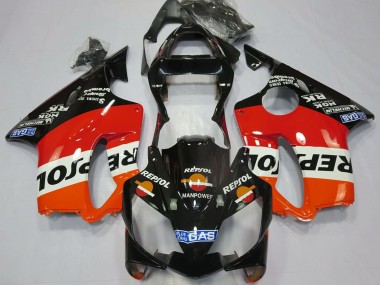 Carénages Moto Honda CBR600 F4i 2001-2003 - Orange Blanc Rouge Noir Brillant Repsol Abordables