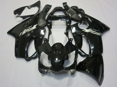 Carénages Moto Honda CBR600 F4i 2001-2003 - Noir Brillant Argent Décalque Abordables