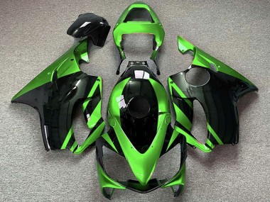 Carénages Moto Honda CBR600 F4i 2001-2003 - Vert Noir Brillant Abordables