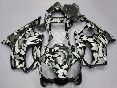 Carénages Moto Honda CBR600 F4i 2001-2003 - Blanc Gris Noir Camouflage Abordables