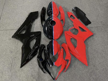 Carénages Moto Suzuki GSXR 1000 2005-2006 - Noir Brillant Rouge Abordables