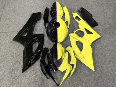 Carénages Moto Suzuki GSXR 1000 2005-2006 - Noir Brillant Jaune Abordables