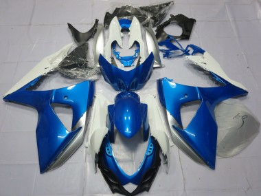 Carénages Moto Suzuki GSXR 1000 2009-2016 - Bleu Blanc Abordables