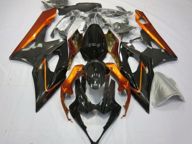 Carénages Moto Suzuki GSXR 1000 2005-2006 - Burnt Orange Noir Abordables