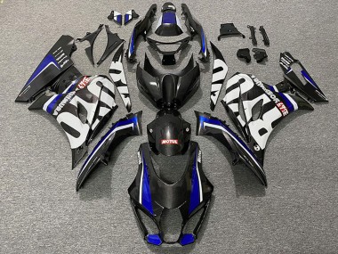 Carénages Moto Suzuki GSXR 1000 2017-2024 - Fibre de Carbone Style Bleu Abordables