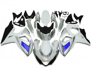 Carénage Moto Suzuki GSXR 1000 2009-2016 - Blanc Bleu Abordables