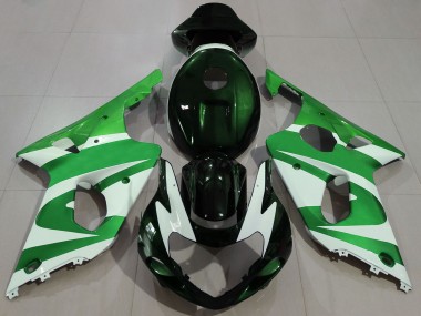 Carénages Moto Suzuki GSXR 1000 2000-2002 - Vert Blanc Noir Abordables