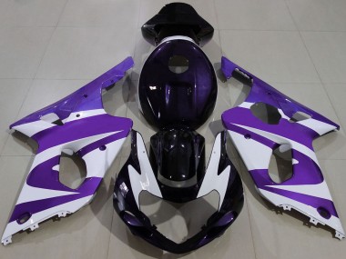 Carénages Moto Suzuki GSXR 1000 2000-2002 - Violet Blanc Noir Abordables