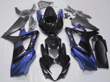 Carénages Moto Suzuki GSXR 1000 2007-2008 - Noir Brillant Bleu Abordables