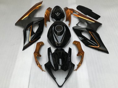 Carénages Moto Suzuki GSXR 1000 2005-2006 - Noir Brillant Bronze Abordables