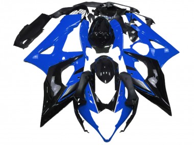 Carénage Moto Suzuki GSXR 1000 2005-2006 - Bleu Noir Brillant Abordables