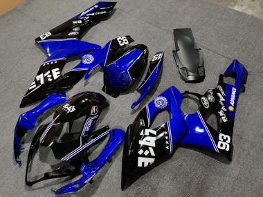 Carénages Moto Suzuki GSXR 1000 2005-2006 - Bleu Noir Brillant Blanc Abordables