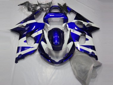 Carénages Moto Suzuki GSXR 1000 2000-2002 - Bleu Blanc Abordables