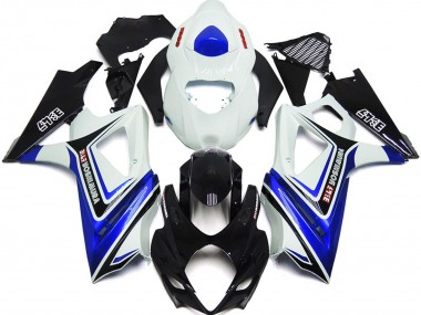 Carénages Moto Suzuki GSXR 1000 2007-2008 - Blanc Bleu Noir OEM Style Abordables