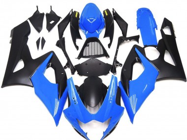 Carénages Moto Suzuki GSXR 1000 2005-2006 - Bleu Noir Mat Jaune Abordables