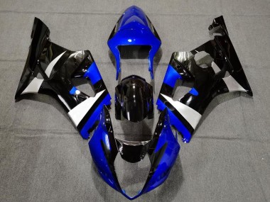 Carénages Moto Suzuki GSXR 1000 2003-2004 - Bleu Blanc Noir Brillant Abordables
