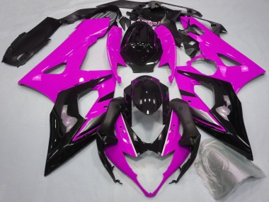 Carénages Moto Suzuki GSXR 1000 2005-2006 - Rose Noir Brillant Abordables