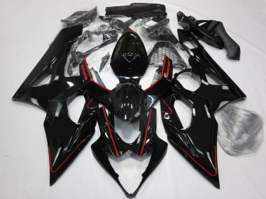Carénages Moto Suzuki GSXR 1000 2005-2006 - Noir Brillant Rouge Abordables