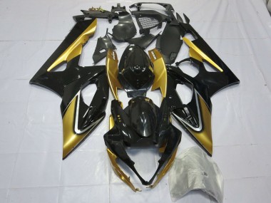 Carénages Moto Suzuki GSXR 1000 2005-2006 - Or Noir Abordables